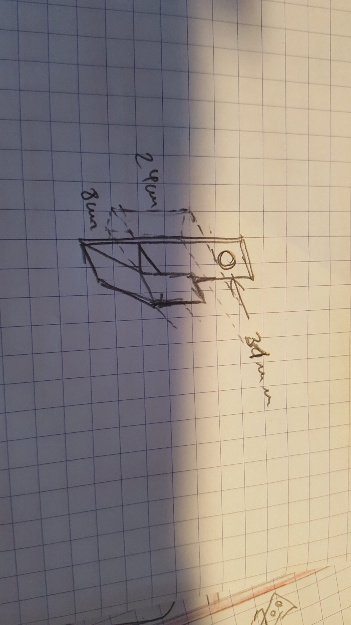 Cavalete improvisado