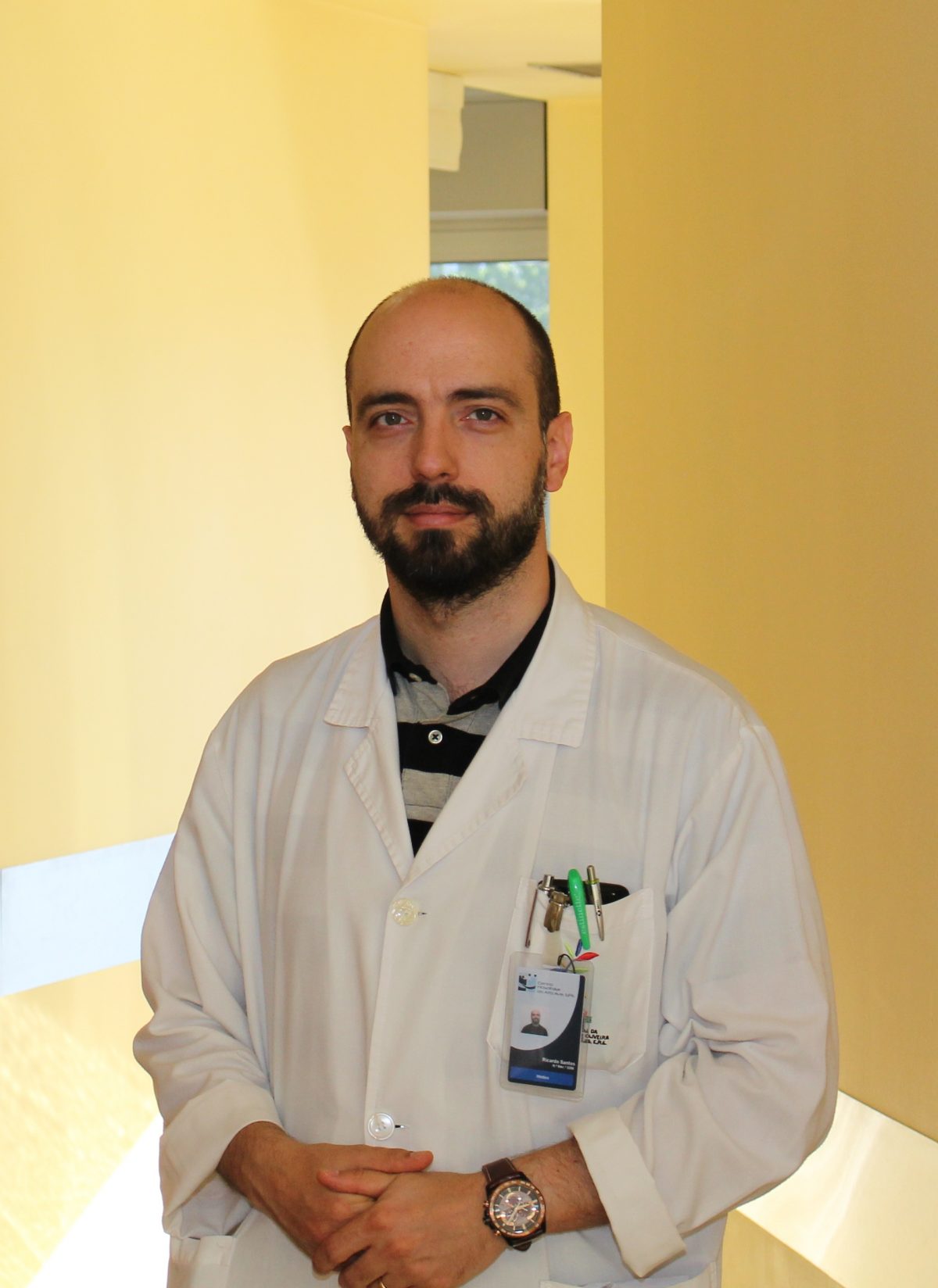 Ricardo Santos no hospital