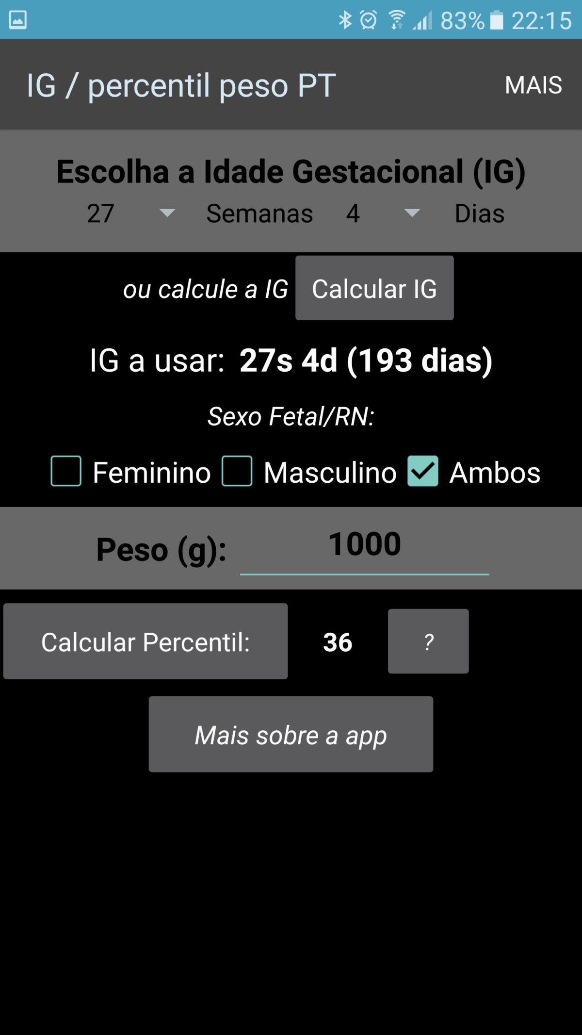 Screenshot da aplicação
